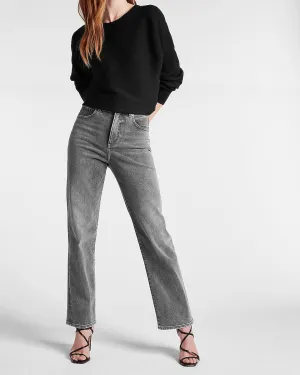 Ribbed Open Back Dolman Sleeve Sweater in Pitch Black