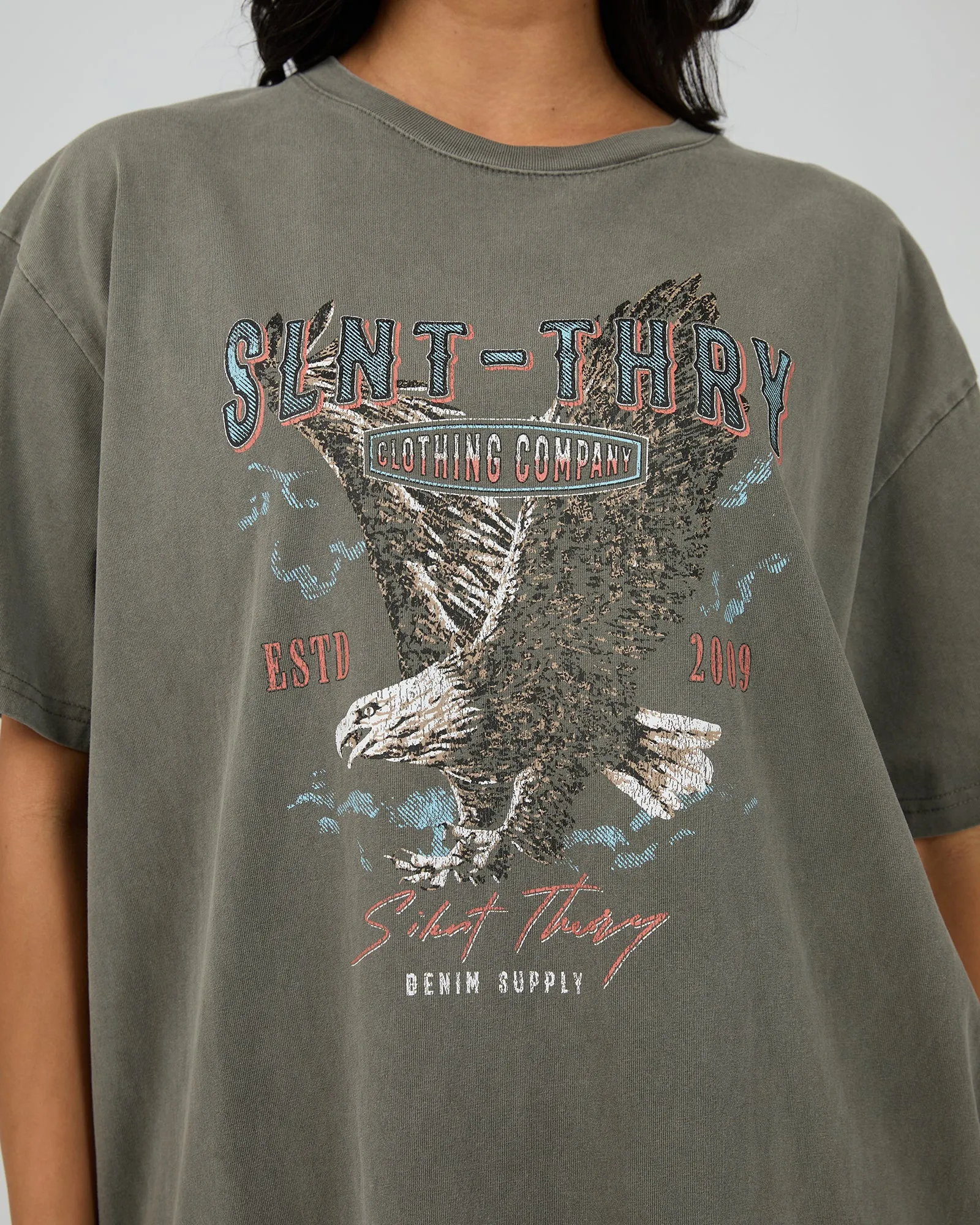Rider Tee Charcoal