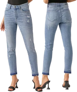 Risen Jeans Relaxed Skinny Shadow Hem