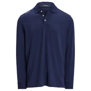 RLX Lounge Jersey LS Polo Refined Navy - 2024