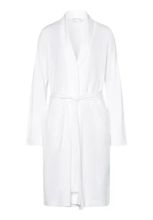 Robe Selection Melange Cotton Robe | White 77302-101