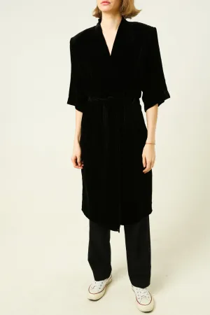 Robe with belt and 3/4 sleeves
