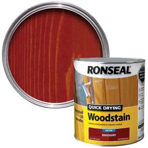 Ronseal Quick Drying Mahogany Satin Wood Stain