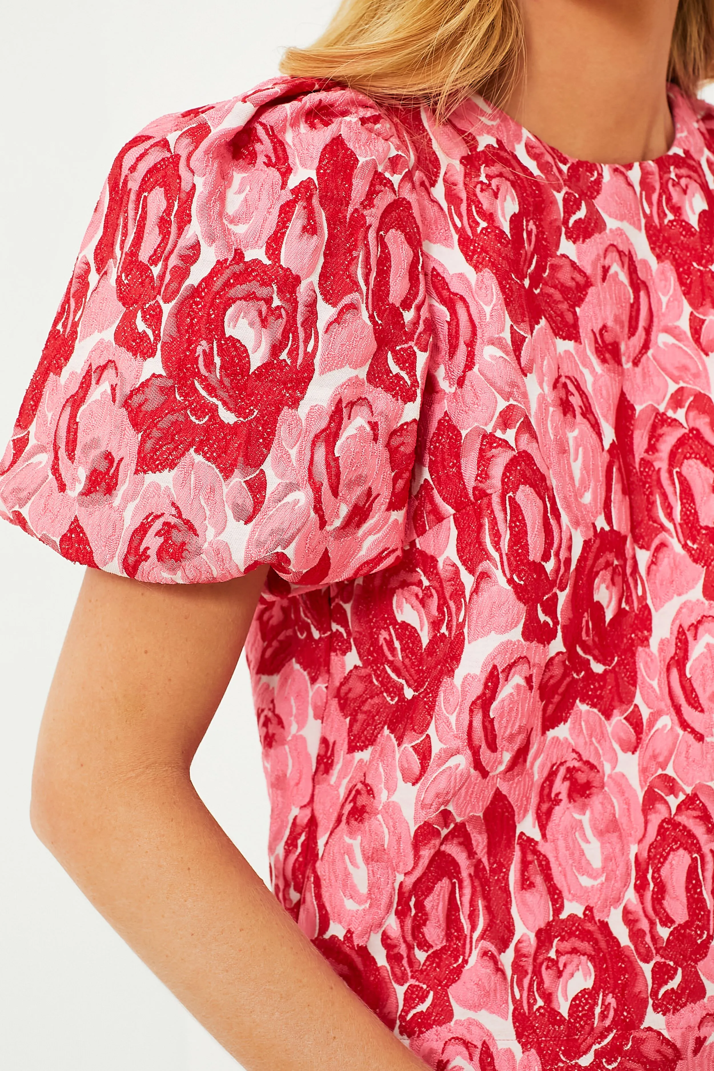 Rose Jacquard Lyla Blouse