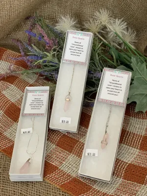Rose Quartz Necklaces