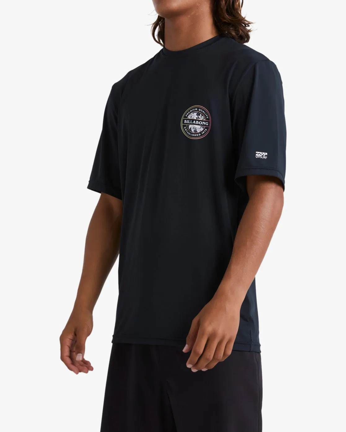 Rotor Loose Fit Short Sleeve Surf Tee - Black