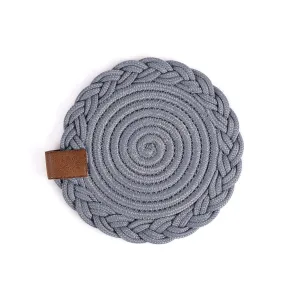 Round Grey Coaster - 15cm
