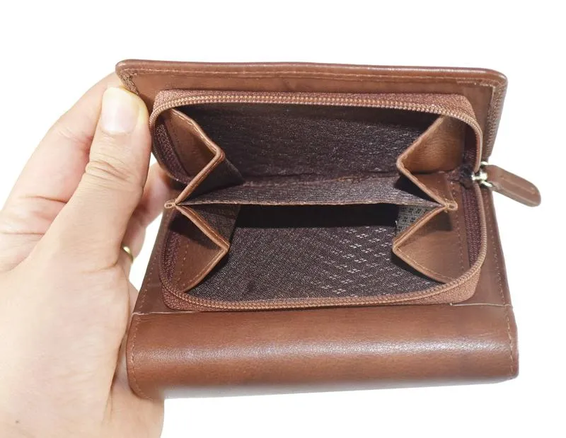 Rugged Hide - Ruby soft leather wallet