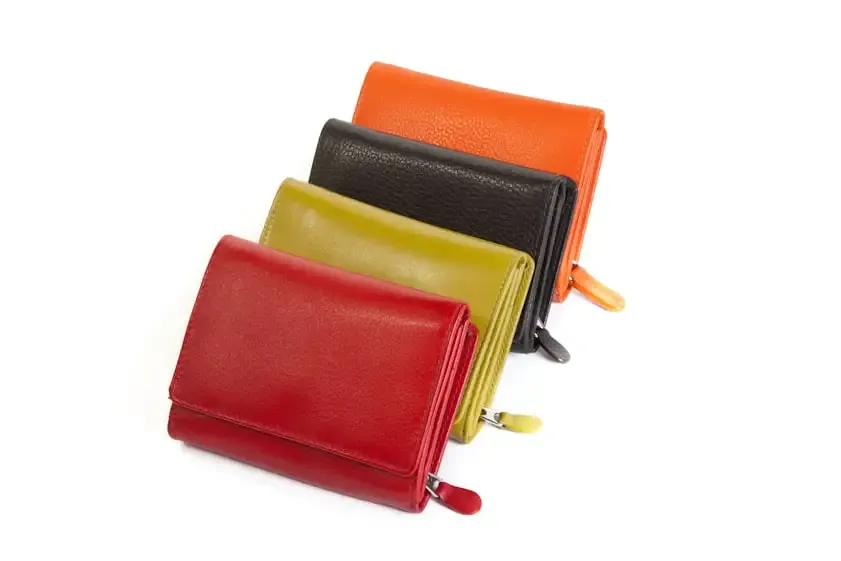 Rugged Hide - Ruby soft leather wallet