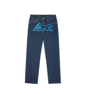 RUNNING DOG DENIM PANTS DARK BLUE DENIM