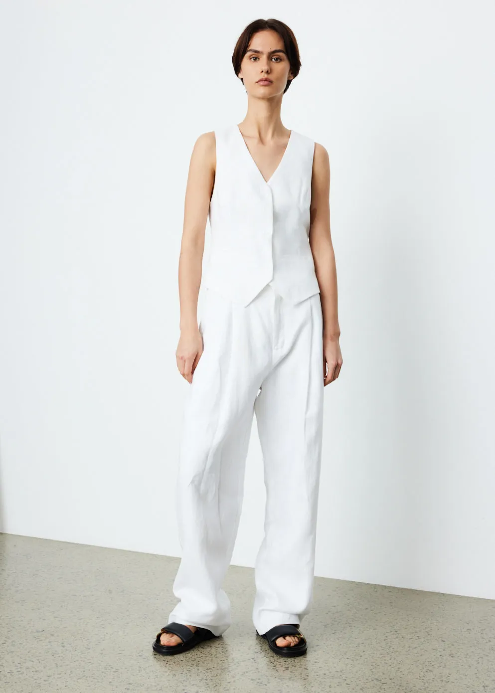 Sadie Linen Vest