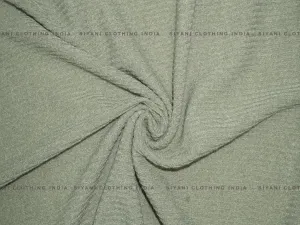 Sage Green Woven Wool Fabric