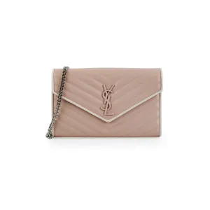 Saint Laurent Envelope Pink Wallet On Chain WOC