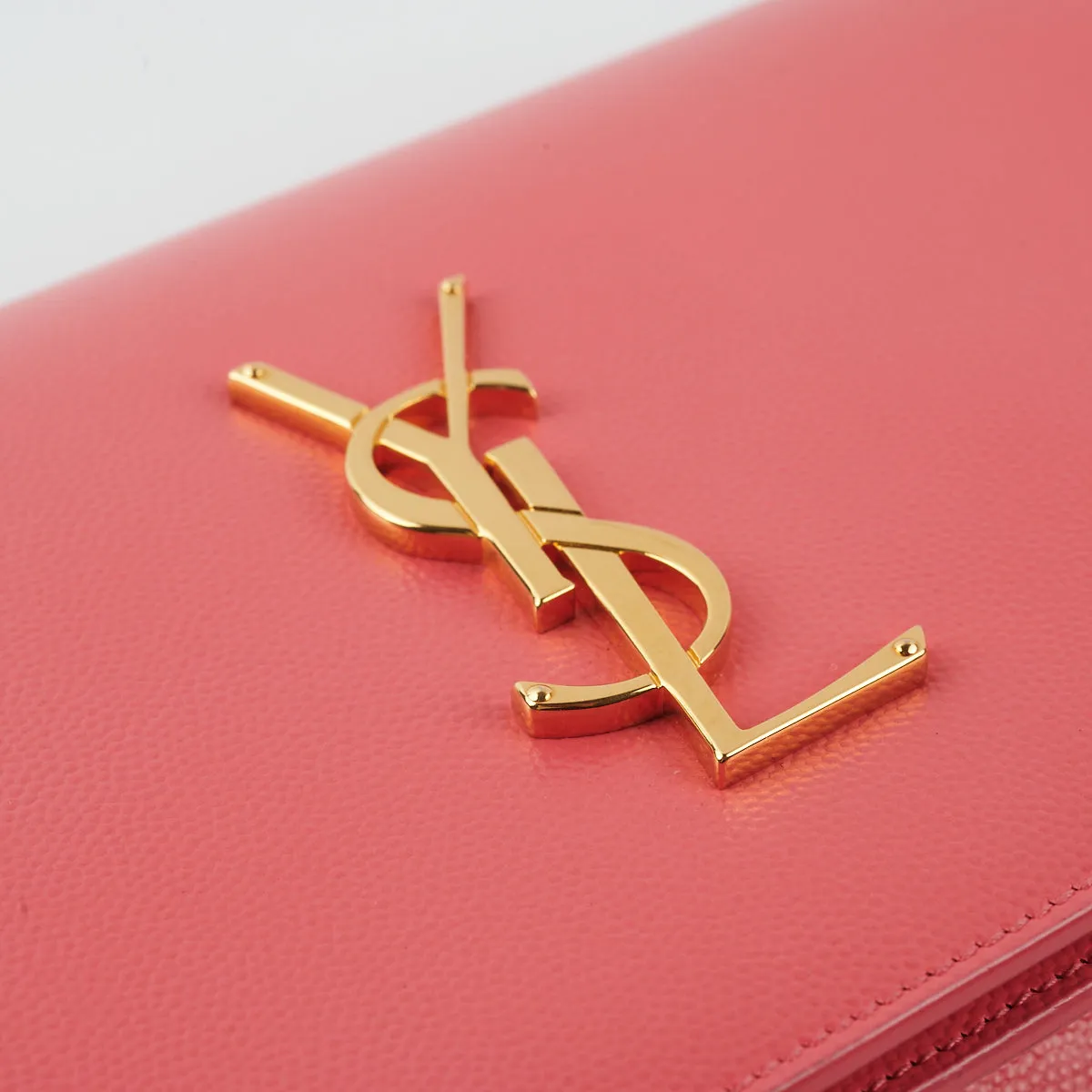 Saint Laurent Medium Kate Clutch Pink