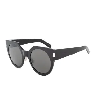 Saint Laurent SL 185 SLIM 001 52 Round Sunglasses