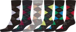 Sakkas Men's Classic Patterned Dress Socks Value 6-Pack