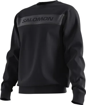 Salomon Men&#x27;s Essential Crew Neck Deep Black/Quiet Shade Translucent | Buy Salomon Men&#x27;s Essential Crew Neck Deep Black/Quiet Shade Translucent here | Outnorth