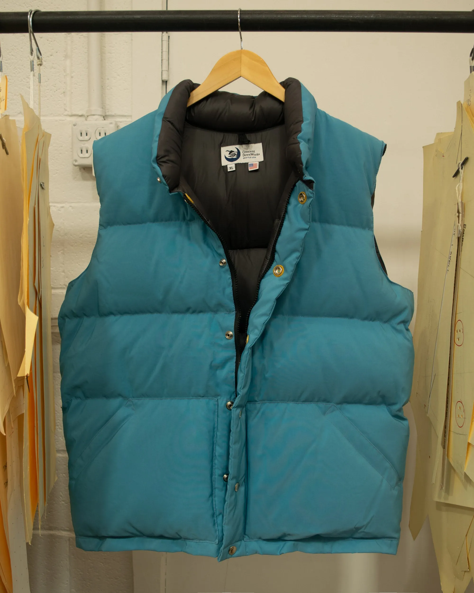 Sample Series | Italian Vest | Turquoise & Grey