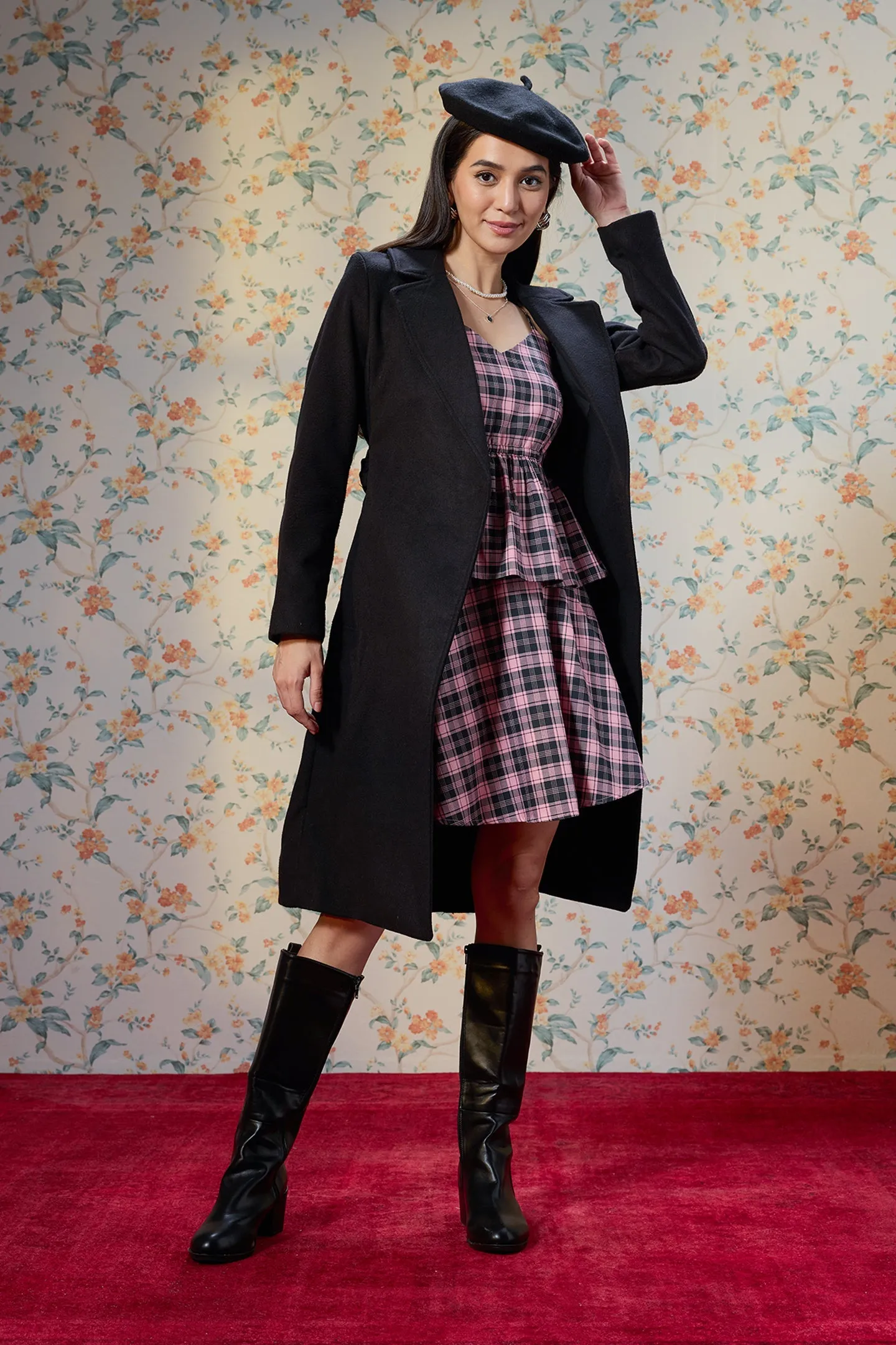 Sandy|Checked Cotton Co-ords
