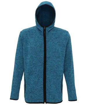 Sapphire/Black Fleck - TriDri® Melange knit fleece jacket