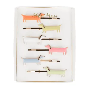 Sausage Dog Hair Slides (x 6)