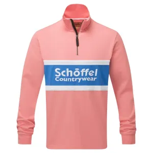 Schoffel Exeter Heritage 1/4 Zip Jumper - Flamingo