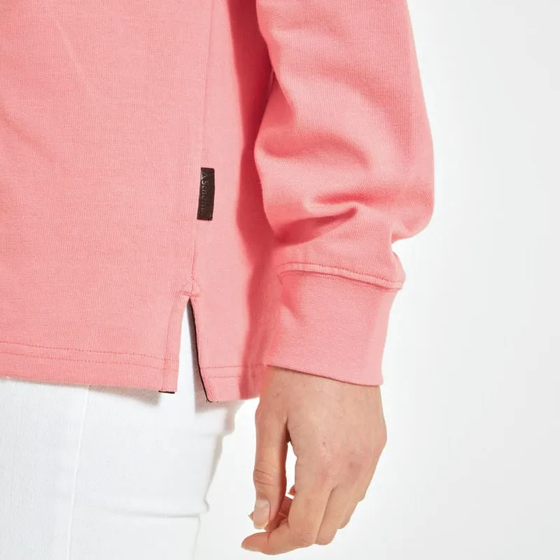 Schoffel Exeter Heritage 1/4 Zip Jumper - Flamingo