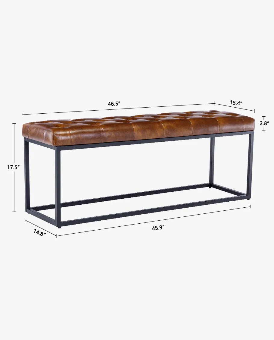 Scottsdale Tufted Rectangular Base Bench
