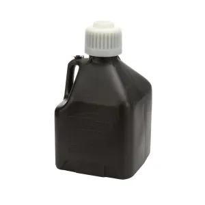 Scribner Utility Jug - 9-1/2 x 9-1/2 x 16" Tall - O-Ring Seal Cap - Flip-Up Vent - Square - Plastic - Black