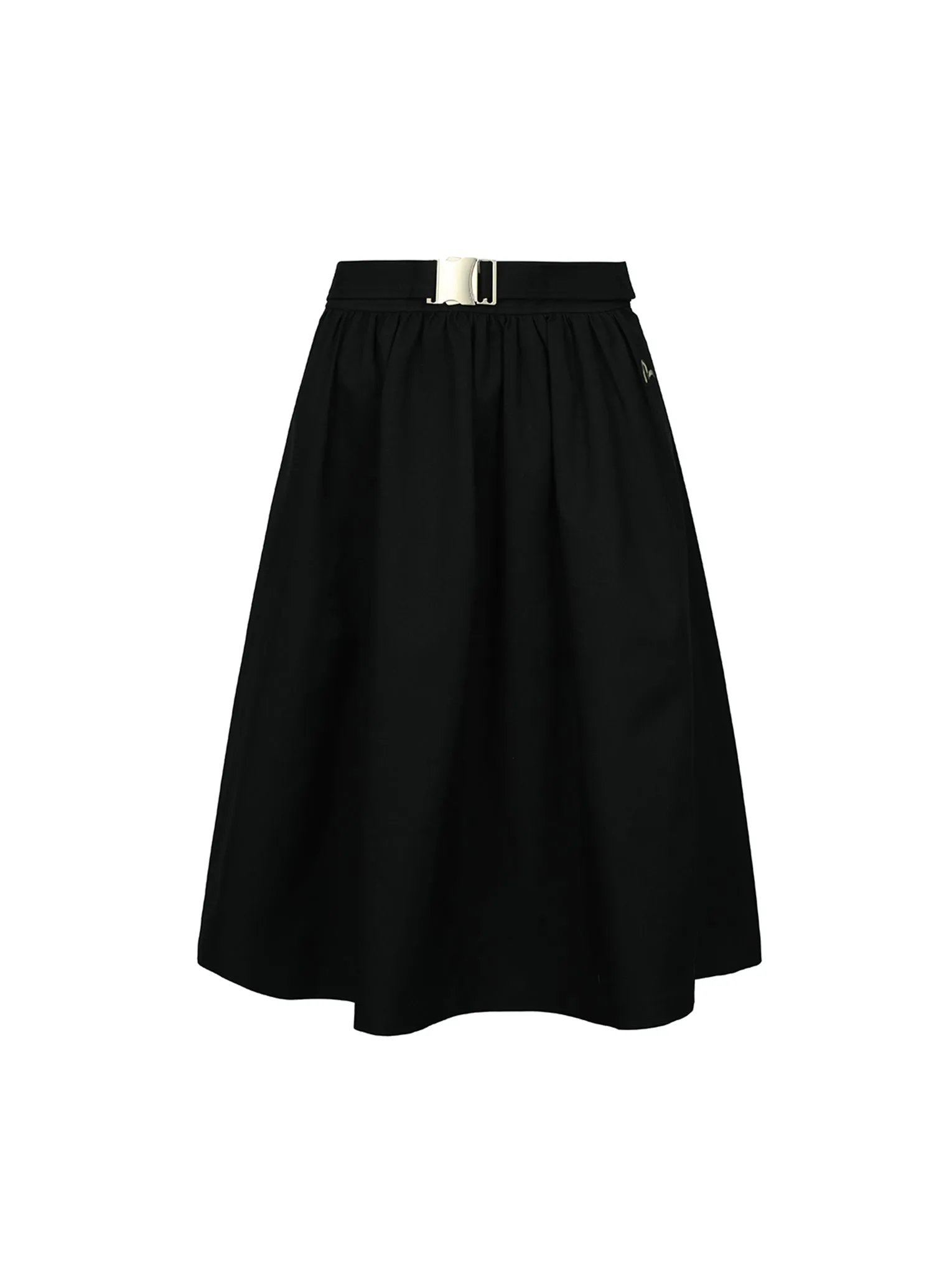 Seagull Embroidery Flare Skirt