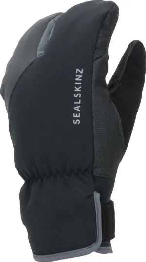 Sealskinz Waterproof Extreme Cold Weather Cycle Split Finger Glove Black/Grey | Buy Sealskinz Waterproof Extreme Cold Weather Cycle Split Finger Glove Black/Grey here | Outnorth