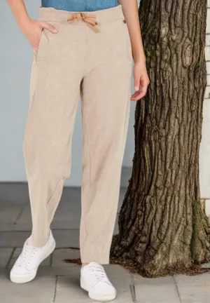 Seam Detail Track Pant - Latte