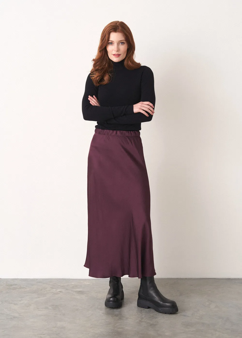 SERA BIAS CUT SKIRT
