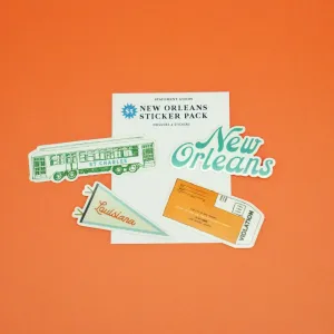 Set of 4 - New Orleans and Various Sticker Packs