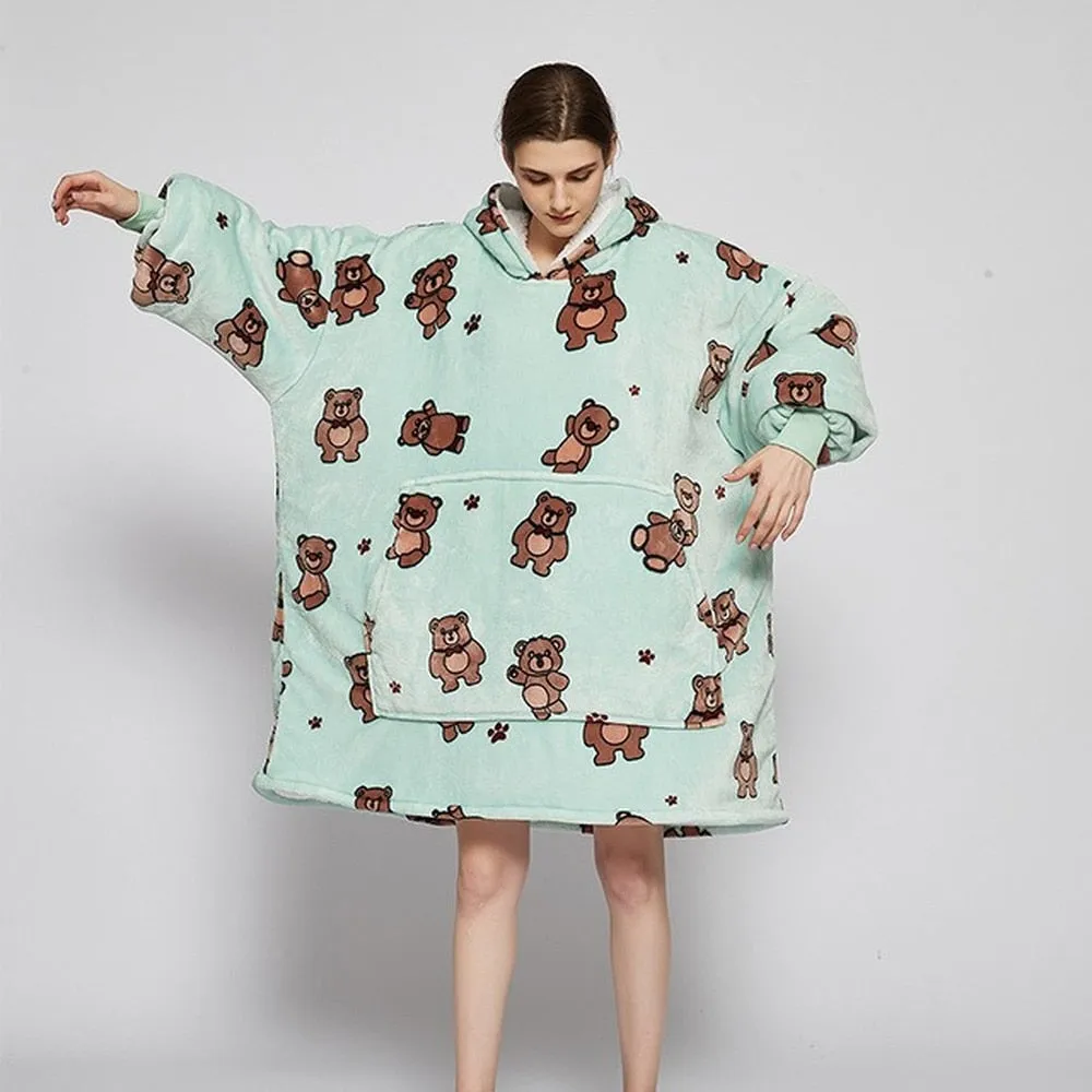 Shoppu Kawaii Snuddie Cloak Blanket Hoodie
