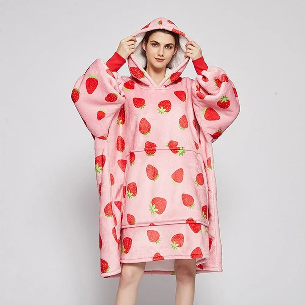 Shoppu Kawaii Snuddie Cloak Blanket Hoodie