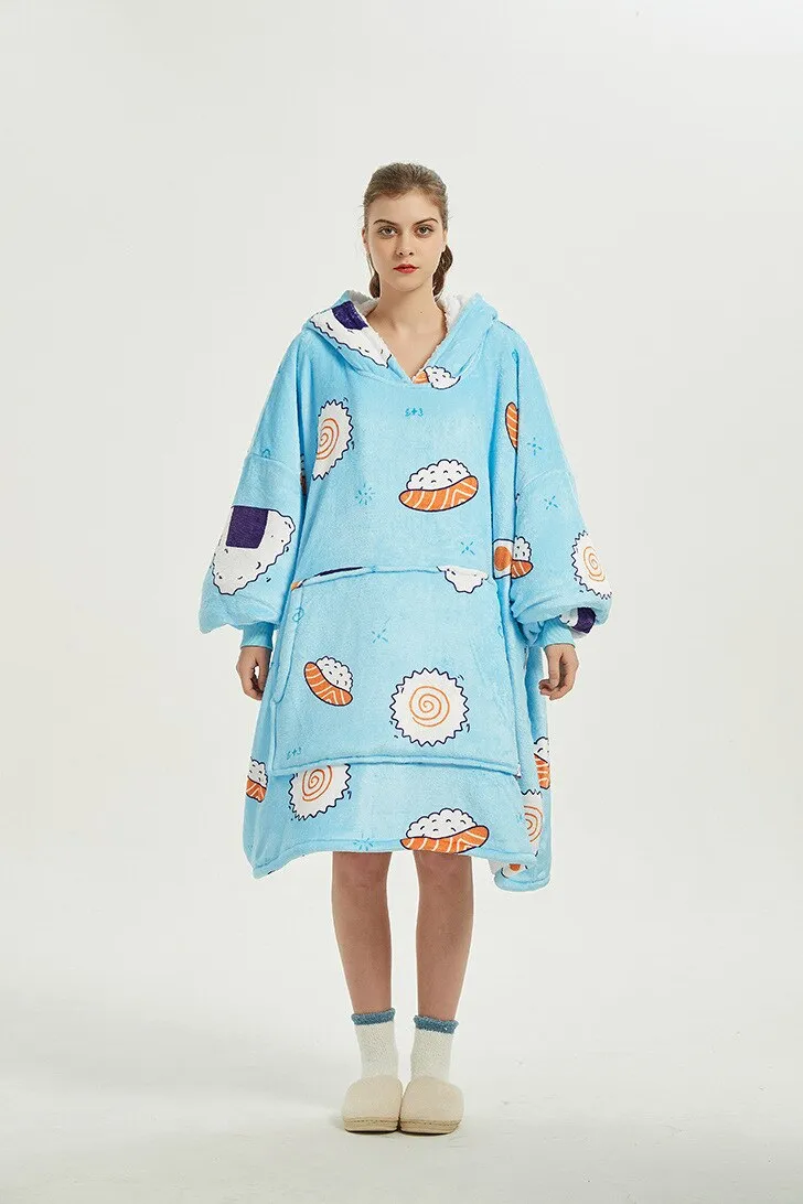 Shoppu Kawaii Snuddie Cloak Blanket Hoodie