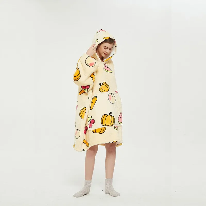 Shoppu Kawaii Snuddie Cloak Blanket Hoodie