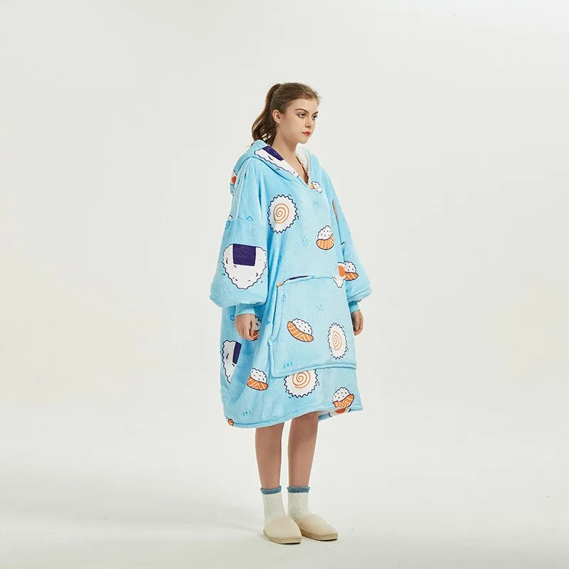 Shoppu Kawaii Snuddie Cloak Blanket Hoodie