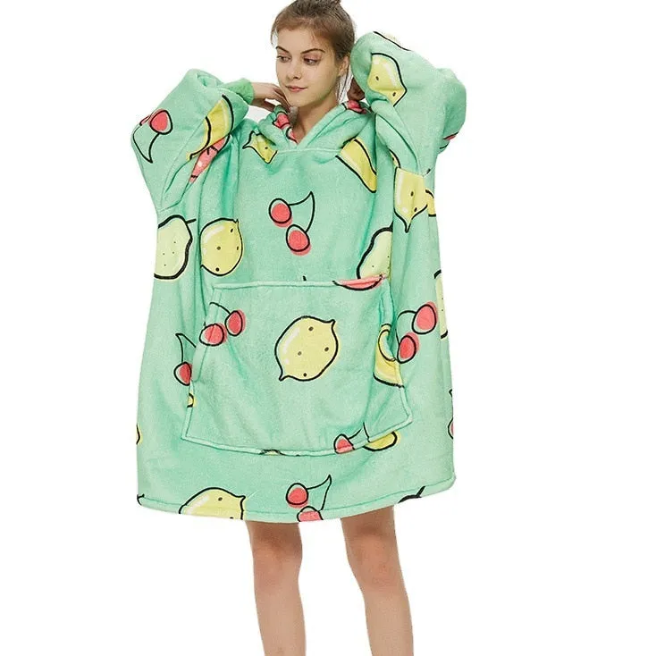 Shoppu Kawaii Snuddie Cloak Blanket Hoodie