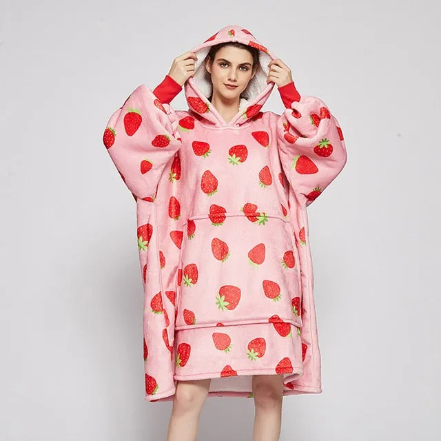 Shoppu Kawaii Snuddie Cloak Blanket Hoodie