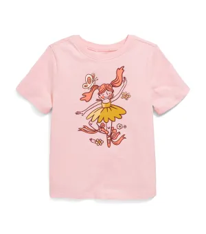 Short-Sleeve Graphic T-Shirt for Toddler Girls Palest Blossom