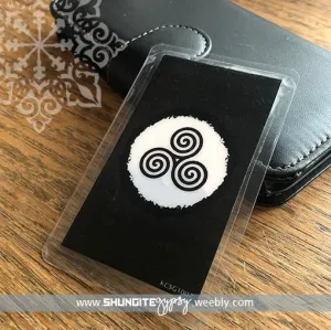 Shungite   CSilver Mobile Phone KiCard ~ EMF Protection ~ TRISKELE