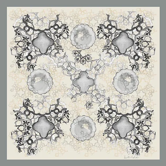 Silk Carre´ Syrian Tile Neutral Grey