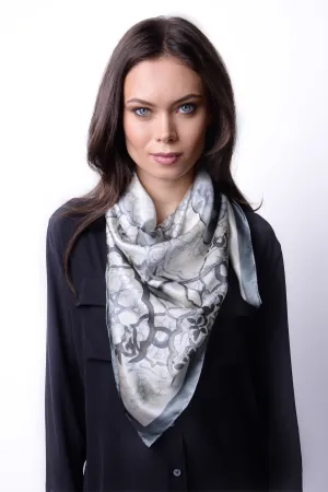 Silk Carre´ Syrian Tile Neutral Grey