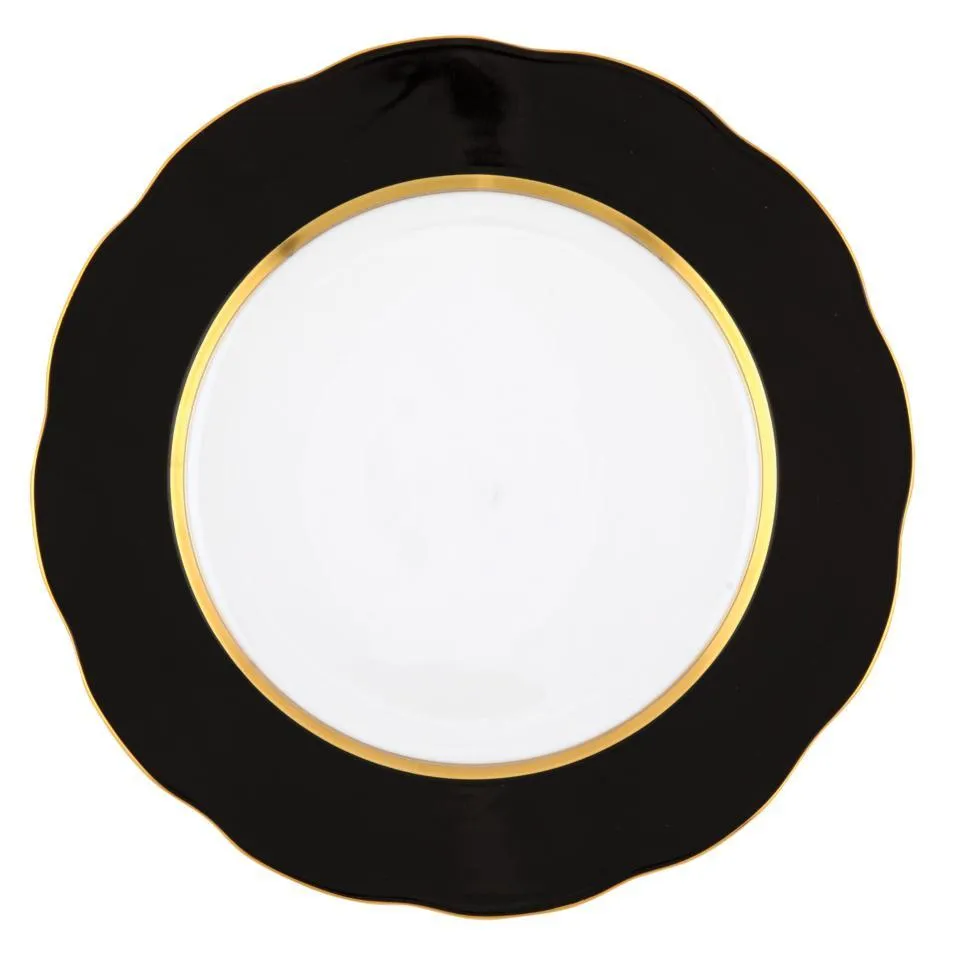Silk Ribbon Black Service Plate