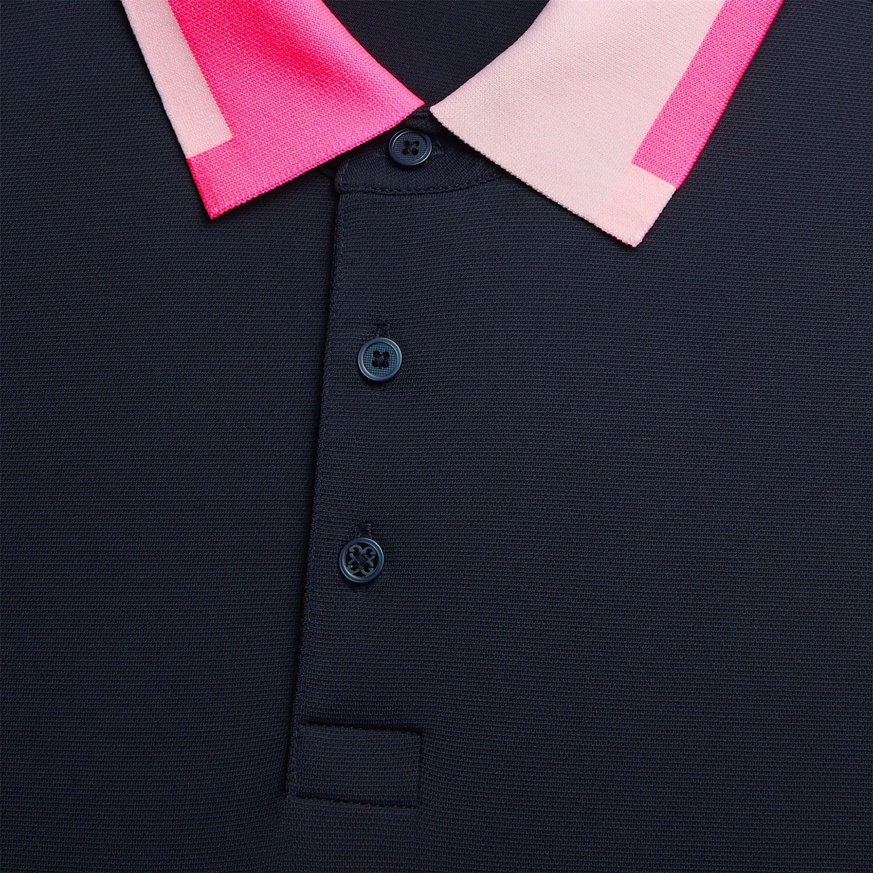 Silky Pique Contrast Banded Sleeve Polo Twilight - AW24