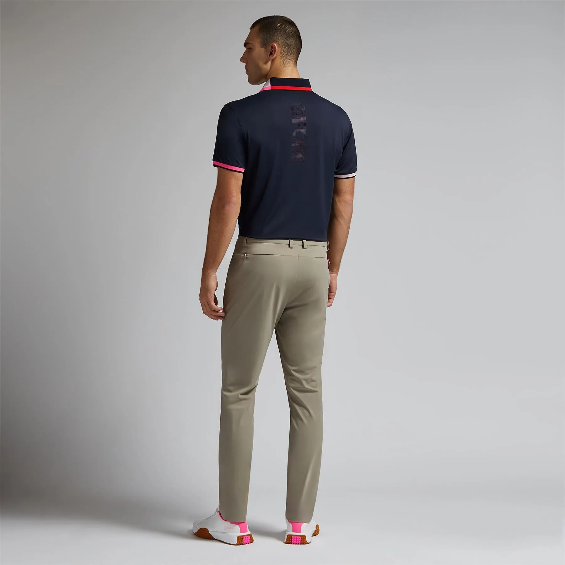 Silky Pique Contrast Banded Sleeve Polo Twilight - AW24