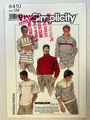 Simplicity 8410 UNCUT Men's Wear Size S