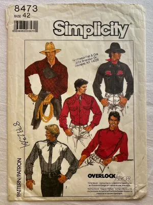 Simplicity 8473 CUT Men's Wear Size 42